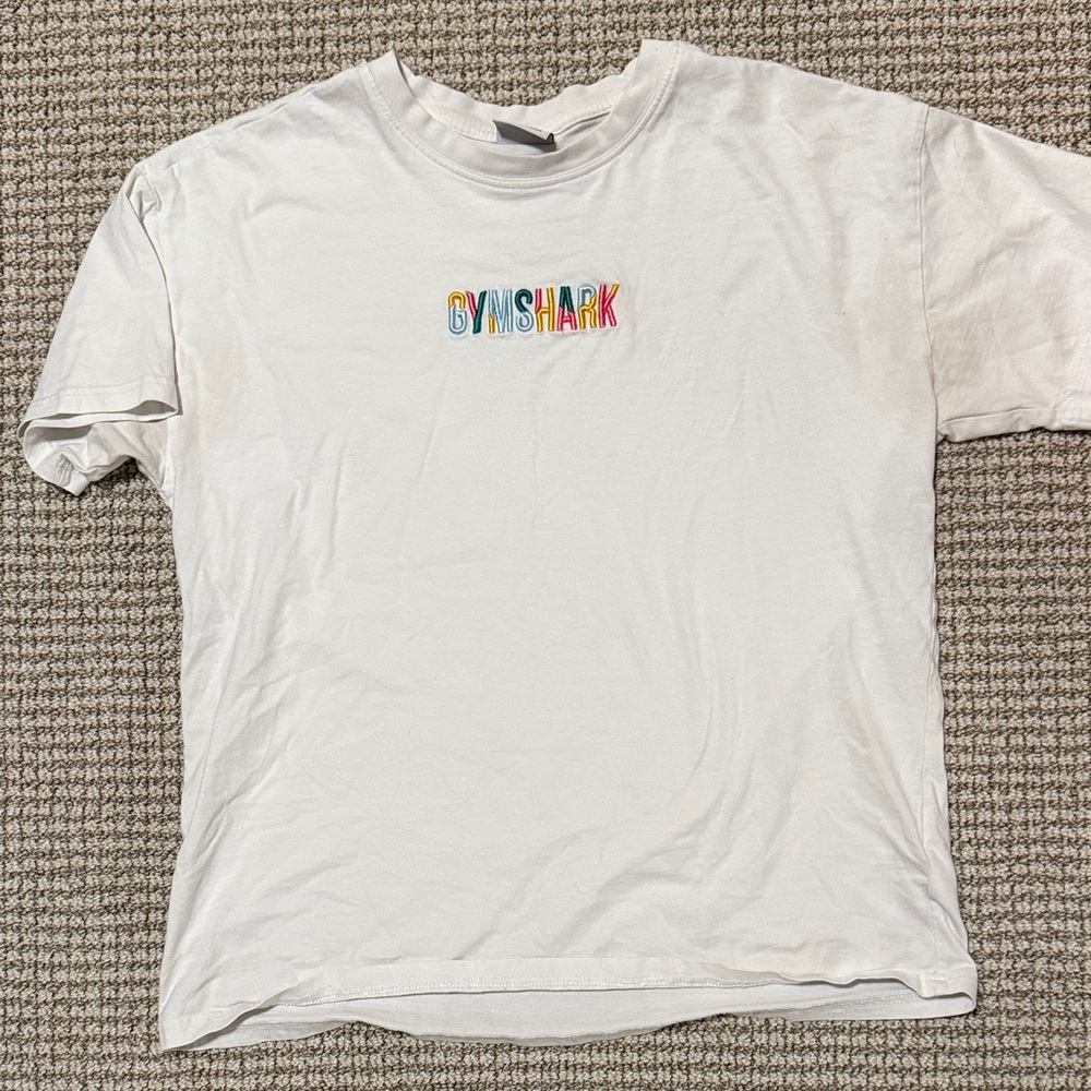 Gymshark White Short Sleeve Tee